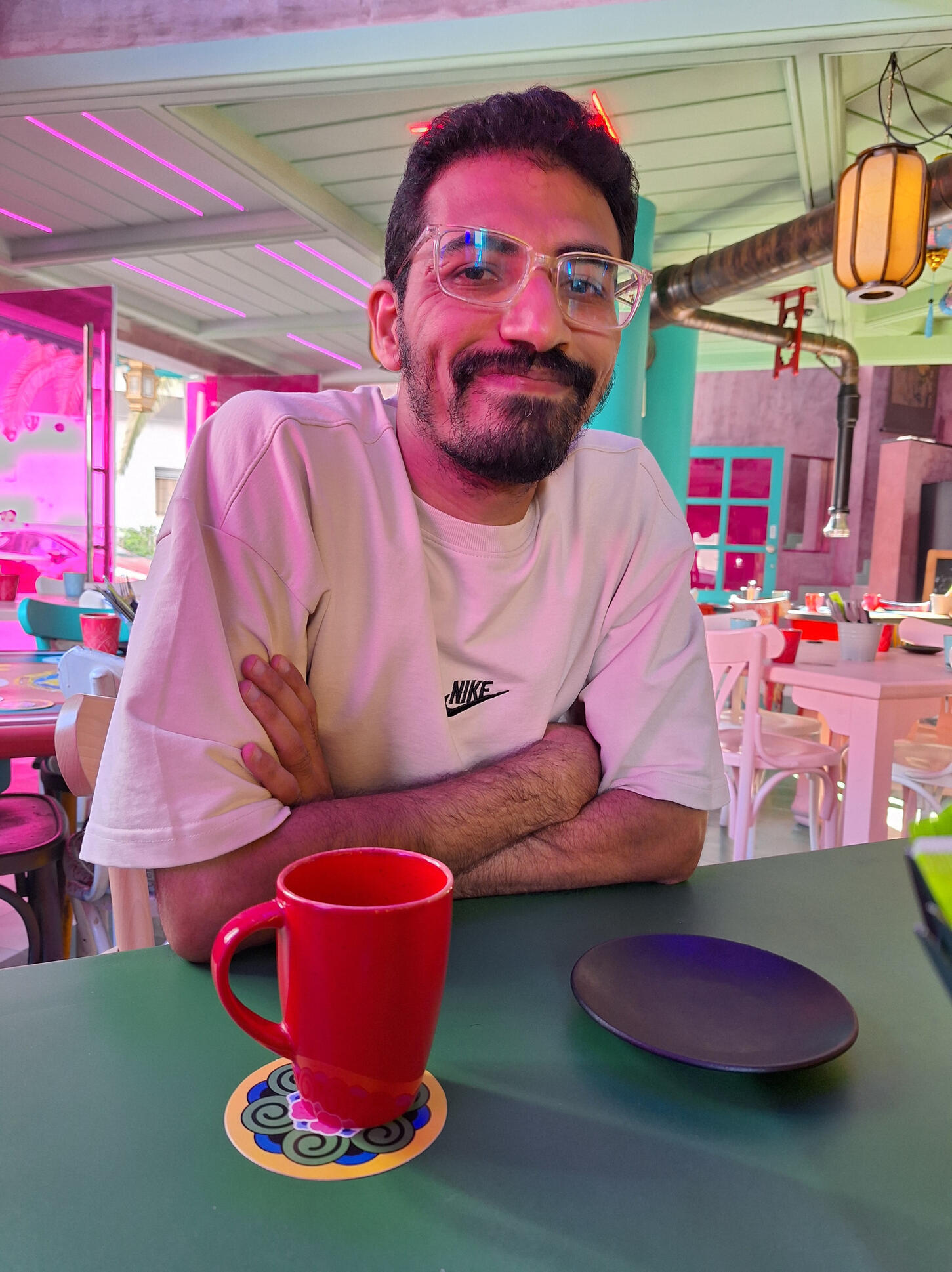 Mahmoud working from Istanbul